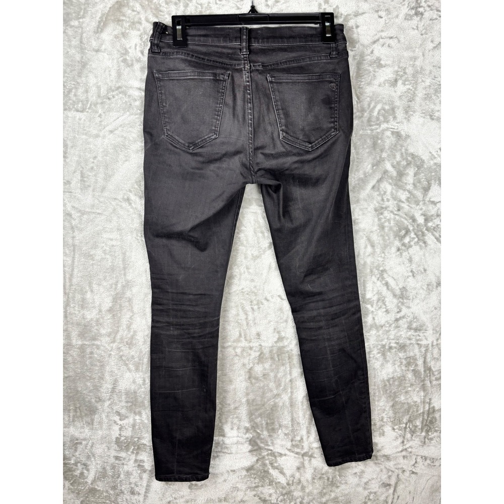 Madewell Black Skinny Skinny Jeans Womens 28 Y2K Zip Pocket Stretch Denim Pants‎ - Picture 6 of 6